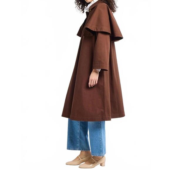 NEW MILLE alina coat in chocolate - Picture 2 of 3